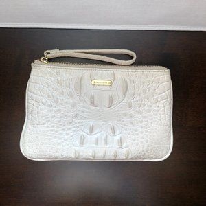 Brahmin Sally wristlet in Ivory Melbourne "croc"